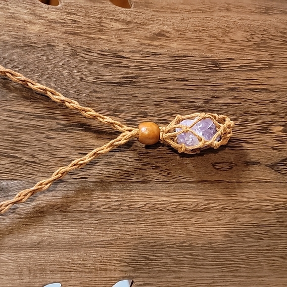 Bura's Beads and Resale, LLC Jewelry - Macrame necklace